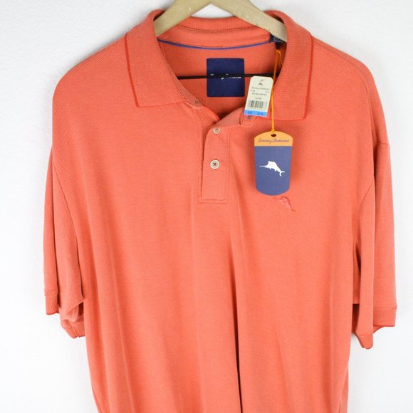 Tommy Bahama Other - Tommy Bahama Polo Shirt Pebble Shore Dark Coral